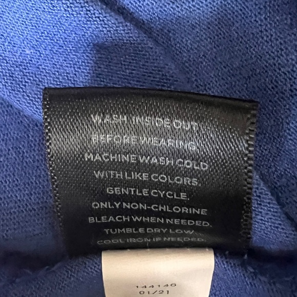 Simply Vera Vera Wang Blue and Black Midi Dress Size XL EUC - Picture 8 of 9